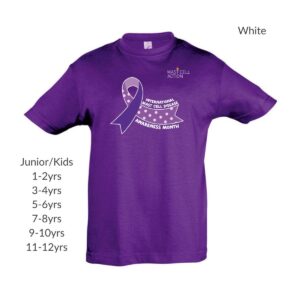MCD Month Kids Purple Tshirt White Text